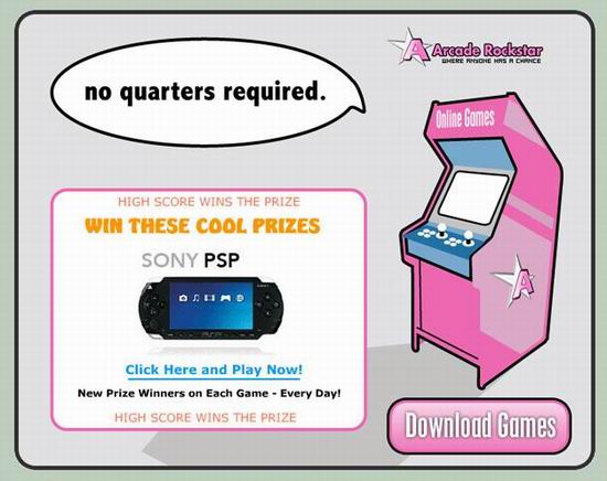 on line free arcade games